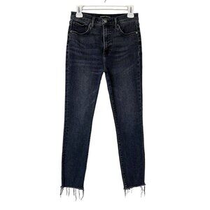 Denim Forum Lola High Rise Skinny Jeans Womens Size 28 Black Ankle‎